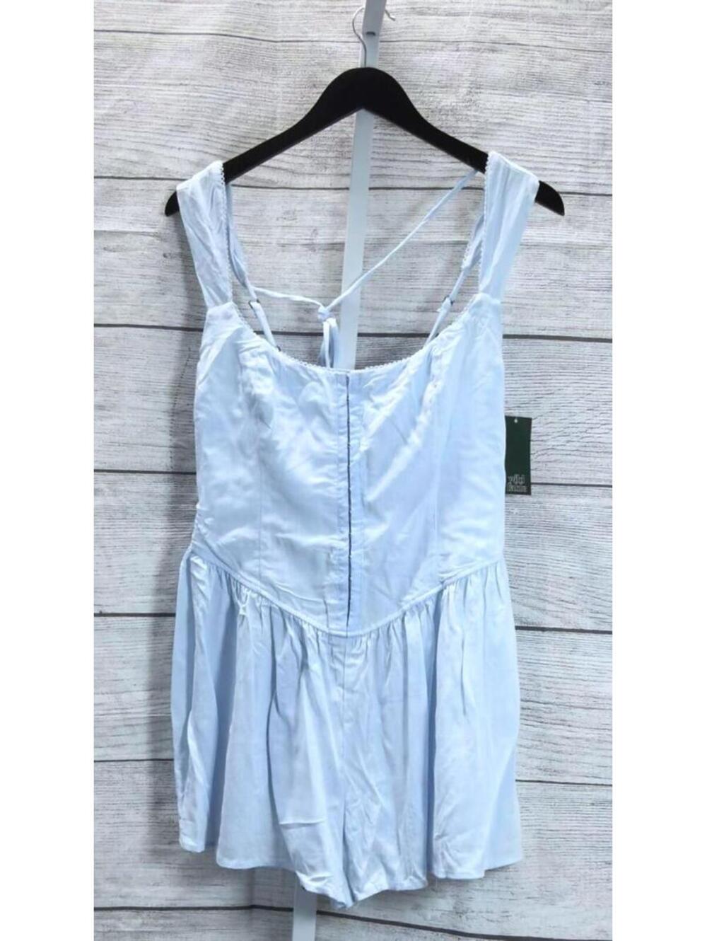 Wild Fable Light Blue Corset Romper Women Size Small